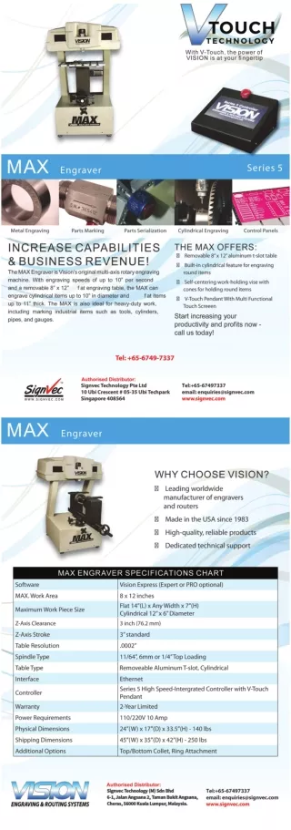 Cylindrical And Flat Max S5 Engraver