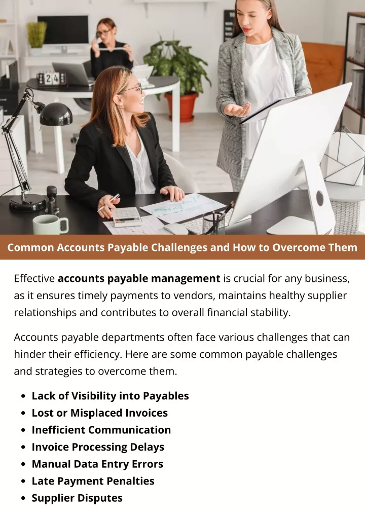 common accounts payable challenges