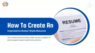 how to create an impressive dubai style resume