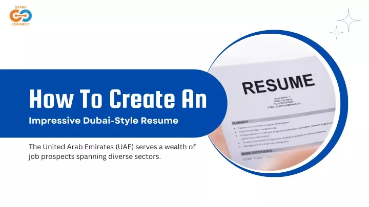 how to create an impressive dubai style resume