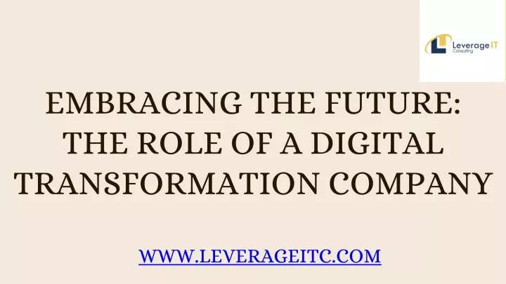 embracing the future the role of a digital
