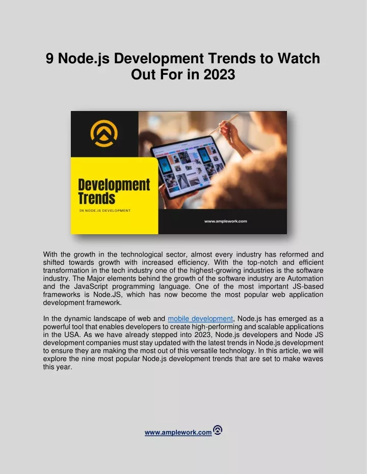 9 node js development trends to watch