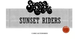 E Bike Accessories | Sunsetriders.com.au