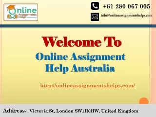 Online Assignment help Australia PPT