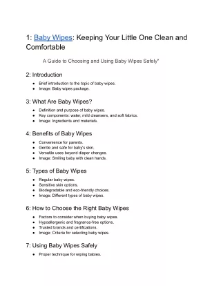 1_ Baby Wipes_ Keeping Your Little One Clean and Comfortable