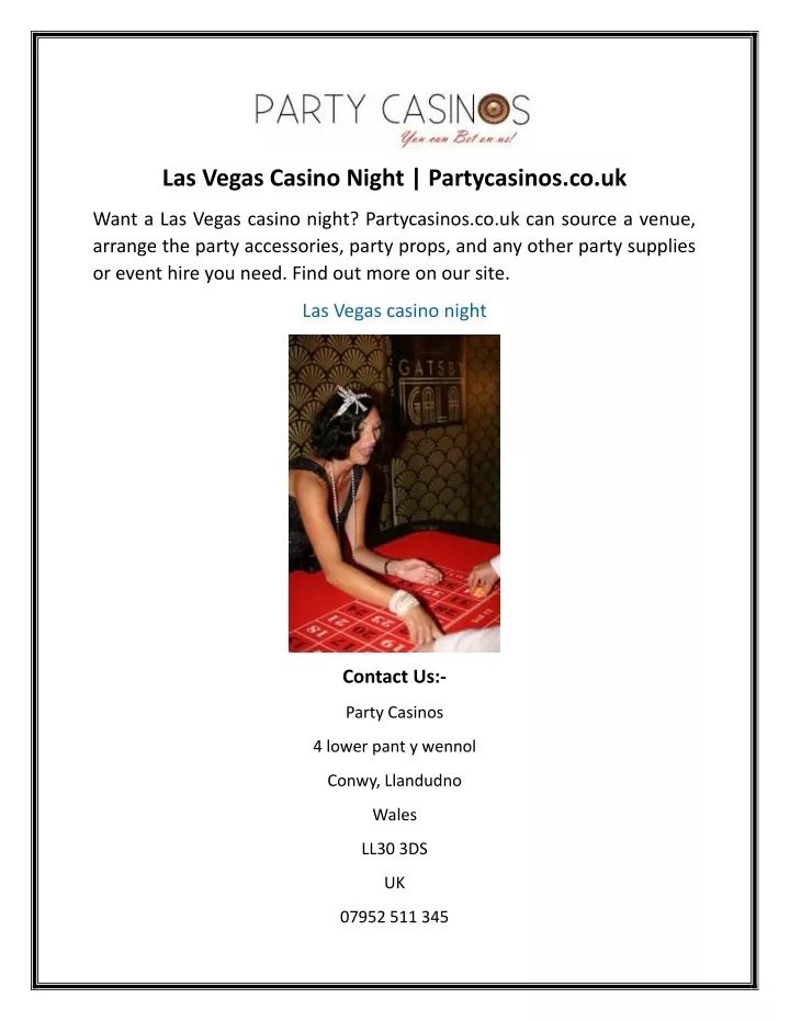 las vegas casino night partycasinos co uk