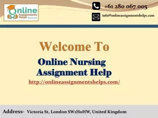Online Nursing Assignment help PPT