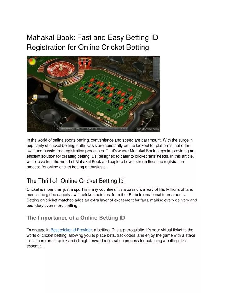 mahakal book fast and easy betting