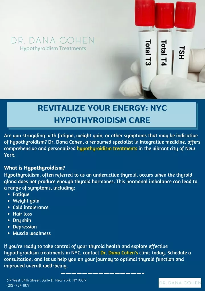 revitalize your energy nyc hypothyroidism care