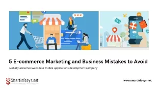 5 E-commerce Marketing and Business Mistakes to Avoid