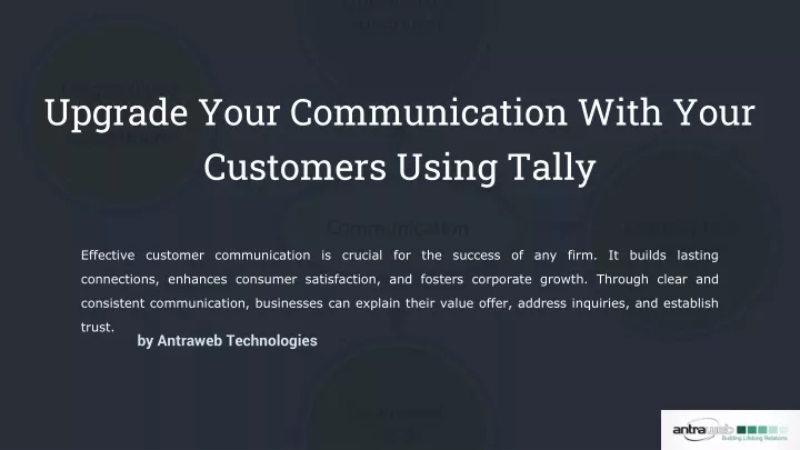 upgrade your communication with your customers
