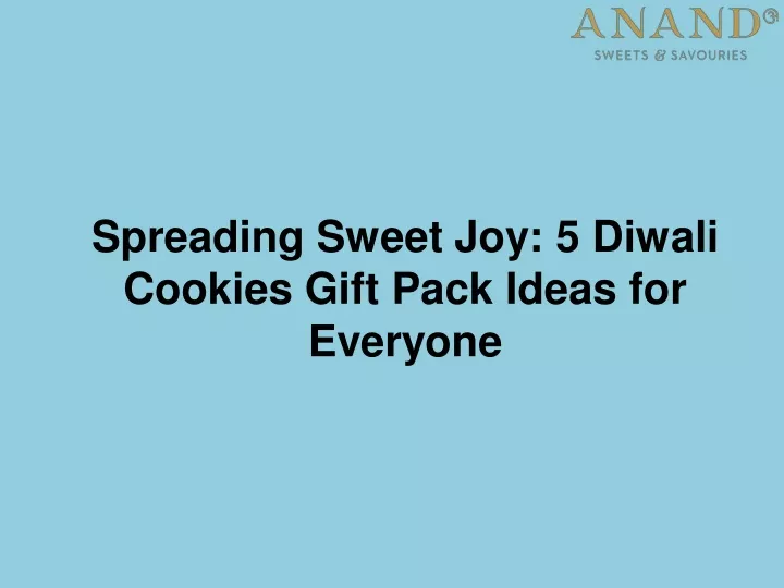 spreading sweet joy 5 diwali cookies gift pack