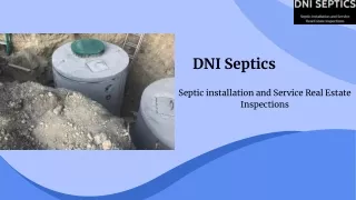 The Importance of Septic Installation and Service - DNI Septics