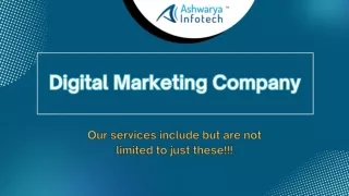 The Best Digital Marketing Company | Ashwarya Infotech Pvt Ltd