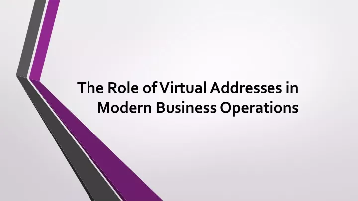 the role of virtual addresses in modern business operations