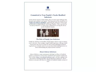 Family Law Solicitors Bradford-Liberty Solicitors