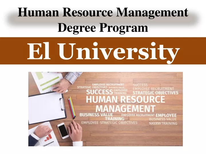 human resource management degree program