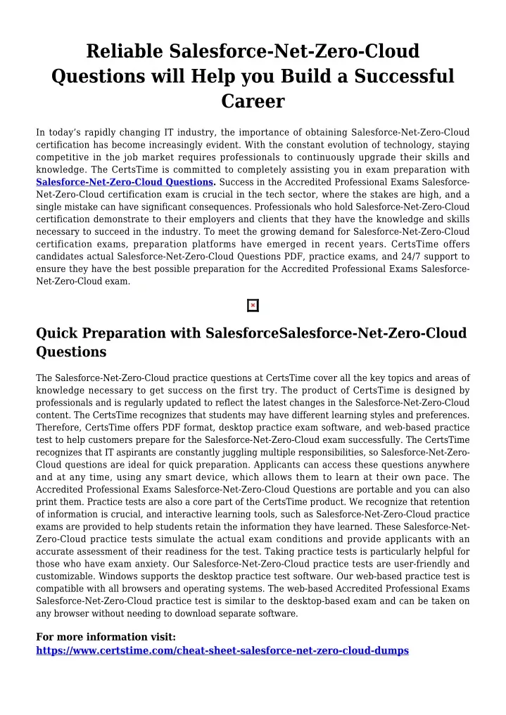 reliable salesforce net zero cloud questions will