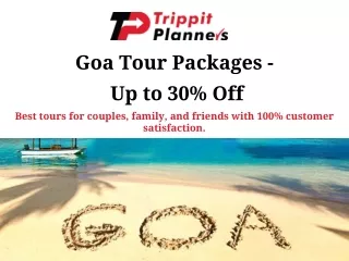 Goa Tour Packages - Up to 30% Off