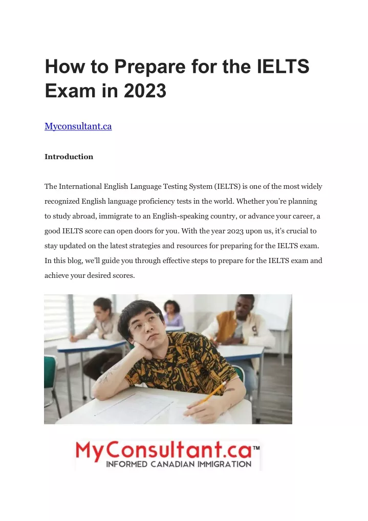 how to prepare for the ielts exam in 2023