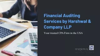Financial Auditing Services by Harshwal & Company LLP