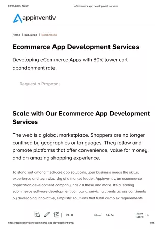 ecommerce app development companies