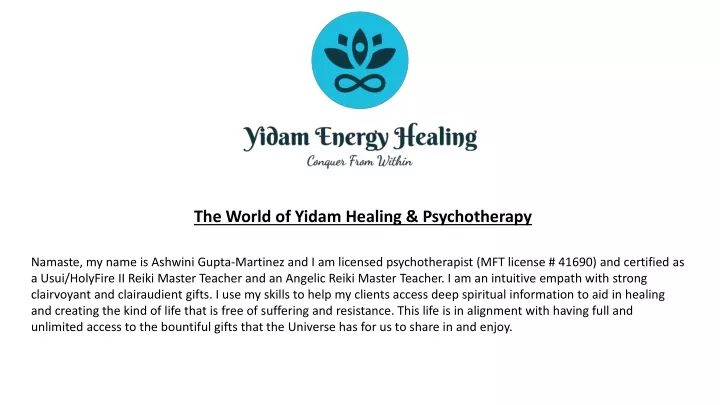 the world of yidam healing psychotherapy