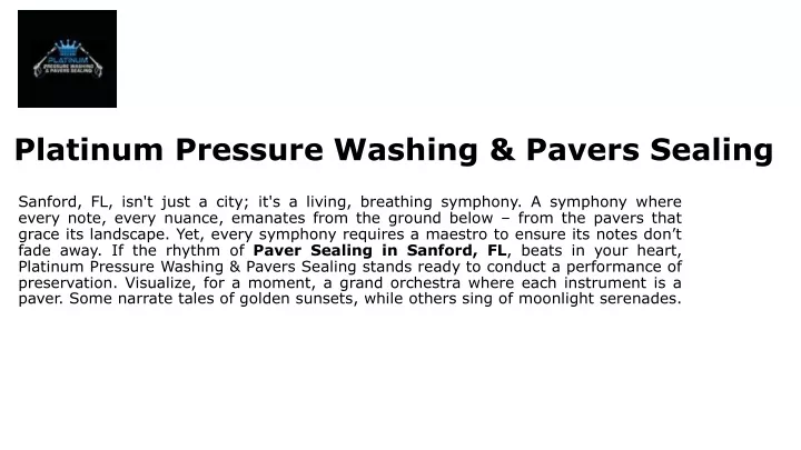 platinum pressure washing pavers sealing