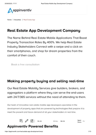 real estate app development company