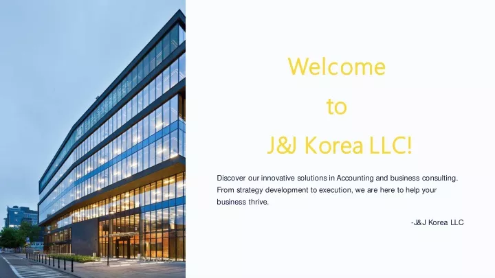 welcome welcome to to j j korea llc j j korea llc