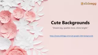 Infuse Charm with SlideEgg's 10-Slide Cute Backgrounds for Google Slides Pack