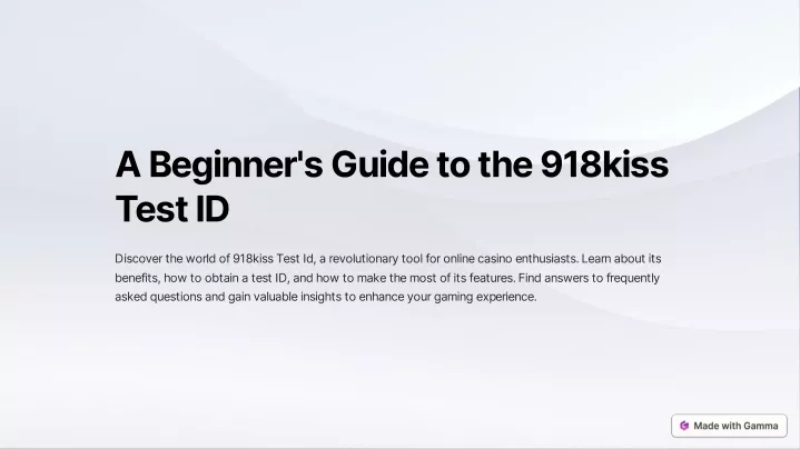 a beginner s guide to the 918 kiss test id