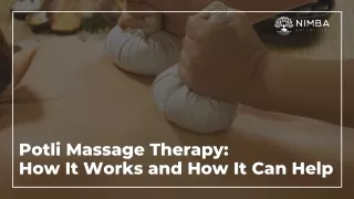 Potli Massage Therapy  How It Works and How It Can Help