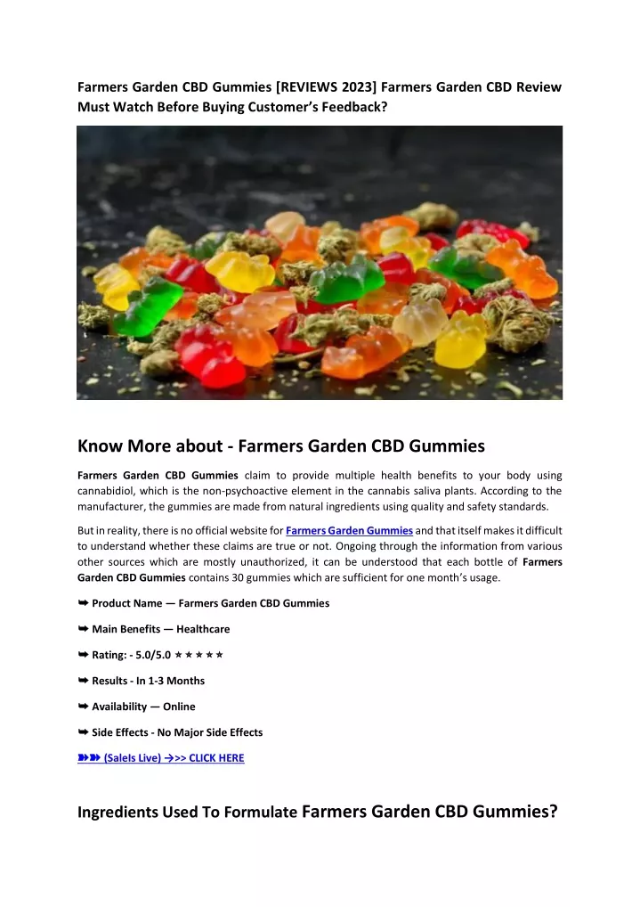 farmers garden cbd gummies reviews 2023 farmers