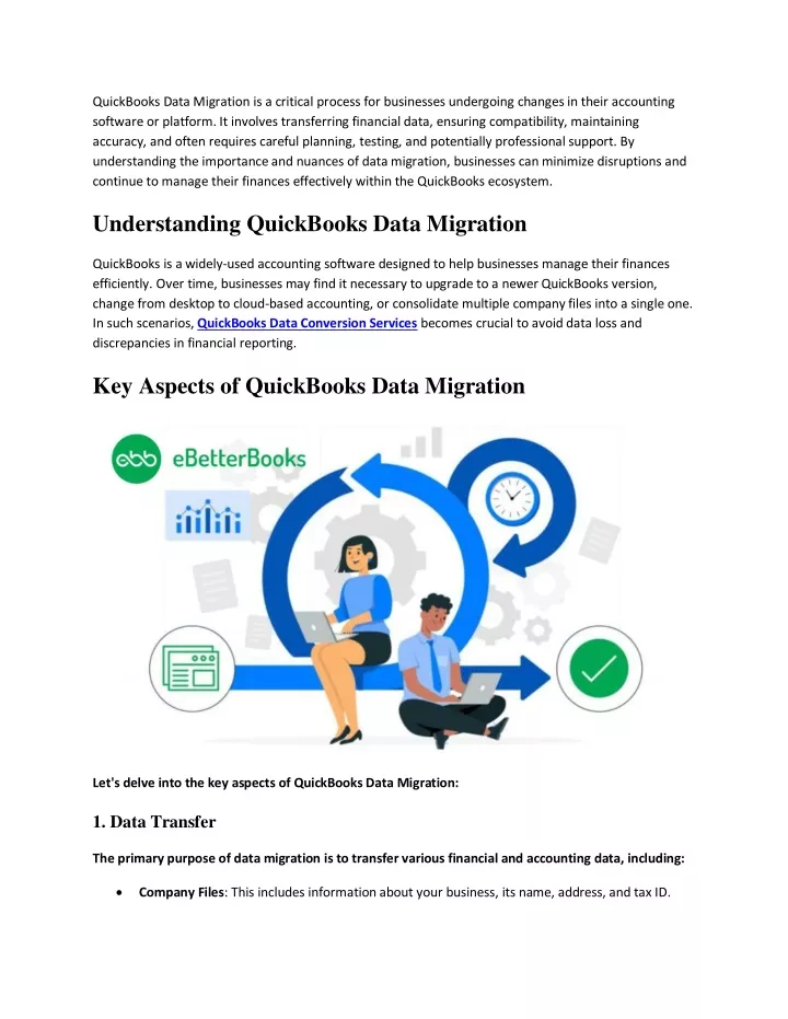quickbooks data migration is a critical process