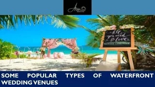 Some Popular Types of Waterfront Wedding Venues