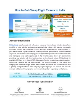 how to get cheap flight tickets to india