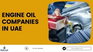 engine oil companies in uae