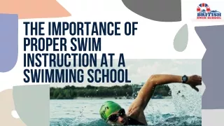 Importance of Proper Swim Instruction at a Swimming School