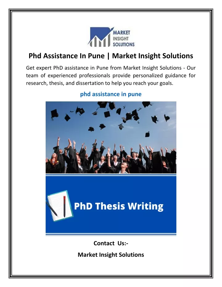 phd assistance in pune market insight solutions