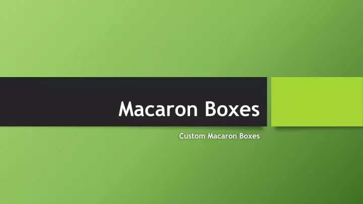 macaron boxes