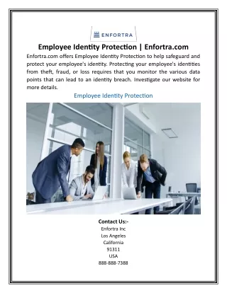 Employee Identity Protection | Enfortra.com
