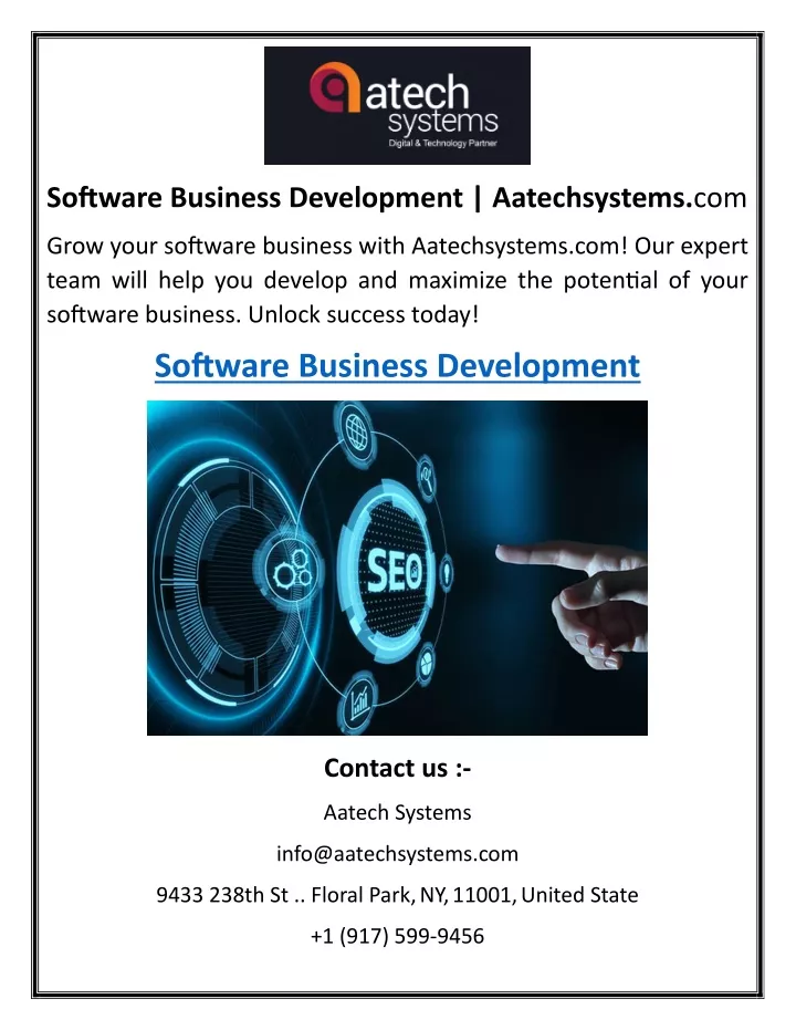 software business development aatechsystems com
