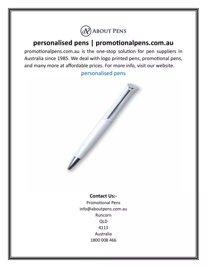 personalised pens promotionalpens