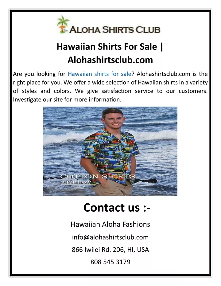 hawaiian shirts for sale alohashirtsclub com