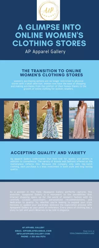 A Glimpse into Online Women's Clothing Stores