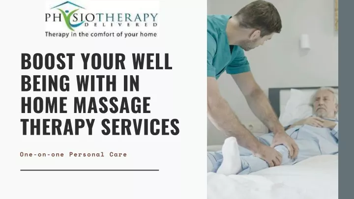 boost your well being with in home massage