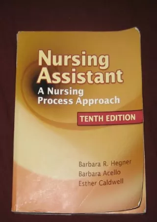 PDF_ Nursing Assistant: A Nursing Process Approach