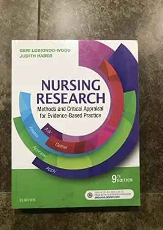[PDF READ ONLINE] Nursing Research: Methods and Critical Appraisal for Evidence-Based Practice