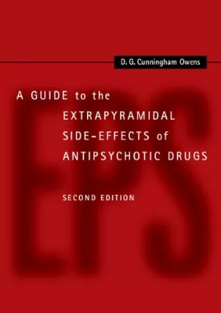 PDF/READ A Guide to the Extrapyramidal Side-Effects of Antipsychotic Drugs